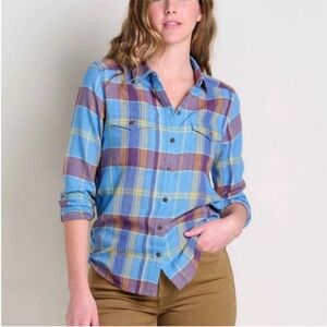 Toad & Co Re-Form Flannel Shirt Women's XS